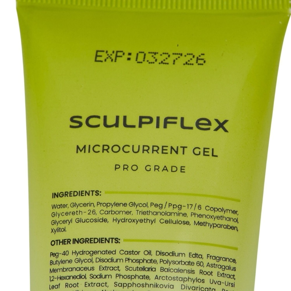 Sculpiflex Microcurrent Gel Unisex 2.82oz Green Pro Grade Lift Sculpt Tone Gel - Picture 3 of 4